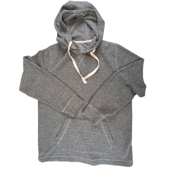 George Hoodie Large Heather Gray Drawstring Pullover Soft Cozy Casual Jumper - Picture 1 of 8